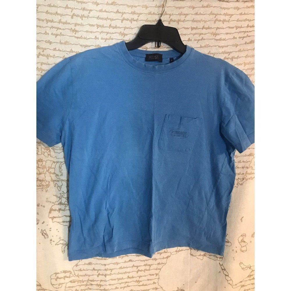 Versace Blue Short Sleeve Tee